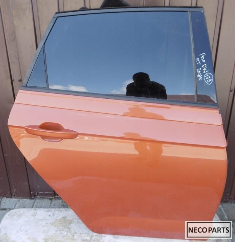 VW POLO 2G 2G1 PORTIER DEUR VOORPORTIER LP2Y ALLES LEVERBAAR, Volkswagen, -, Utilisé, -