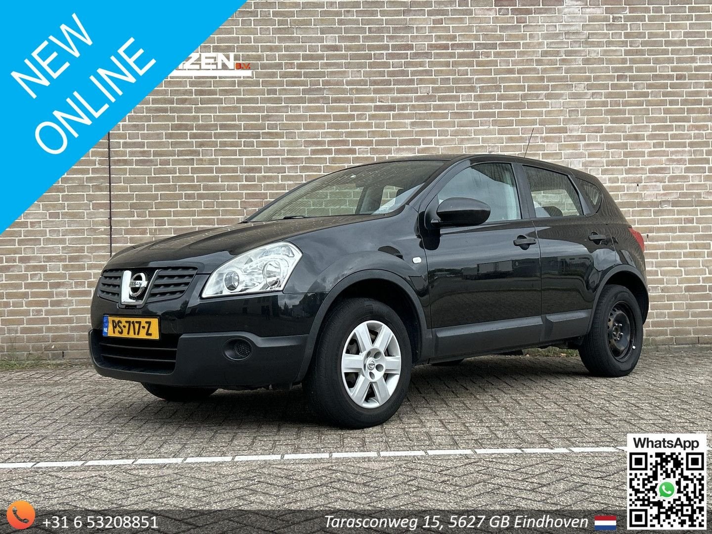 Nissan Qashqai 1.6 Visia, Auto's, Nissan, Elektrische ramen, Zwart, Handgeschakeld, Qashqai
