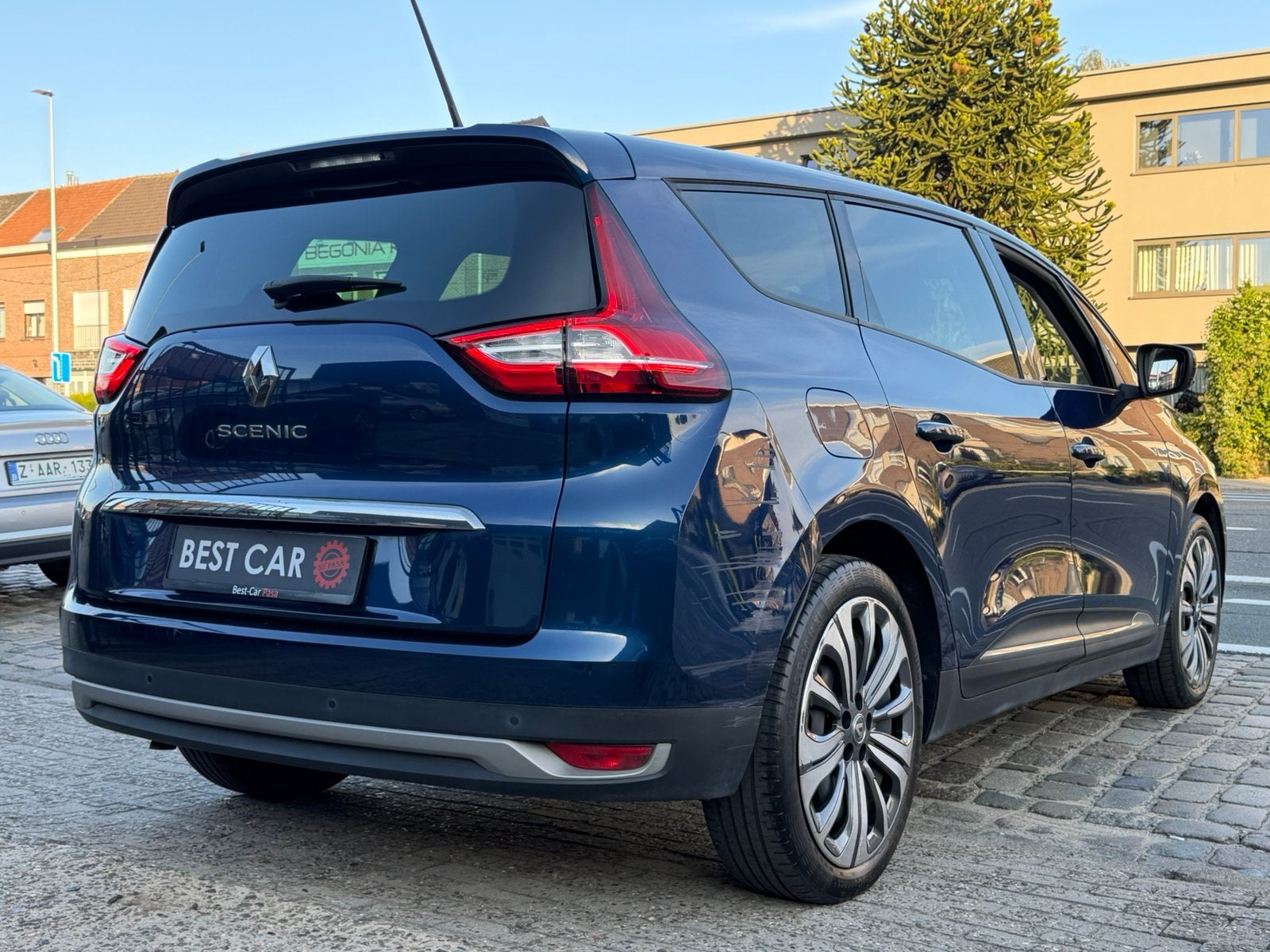 Renault Grand Scenic 1.33TCe * 2021 * Garantie, 4 cilinders, Blauw, Multifunctioneel stuurwiel, Bedrijf
