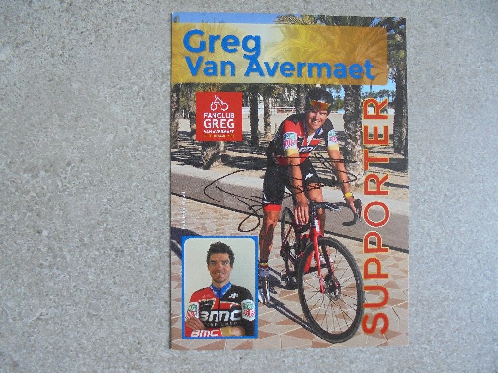 Wielerfoto Greg Van Avermaet, Verzenden