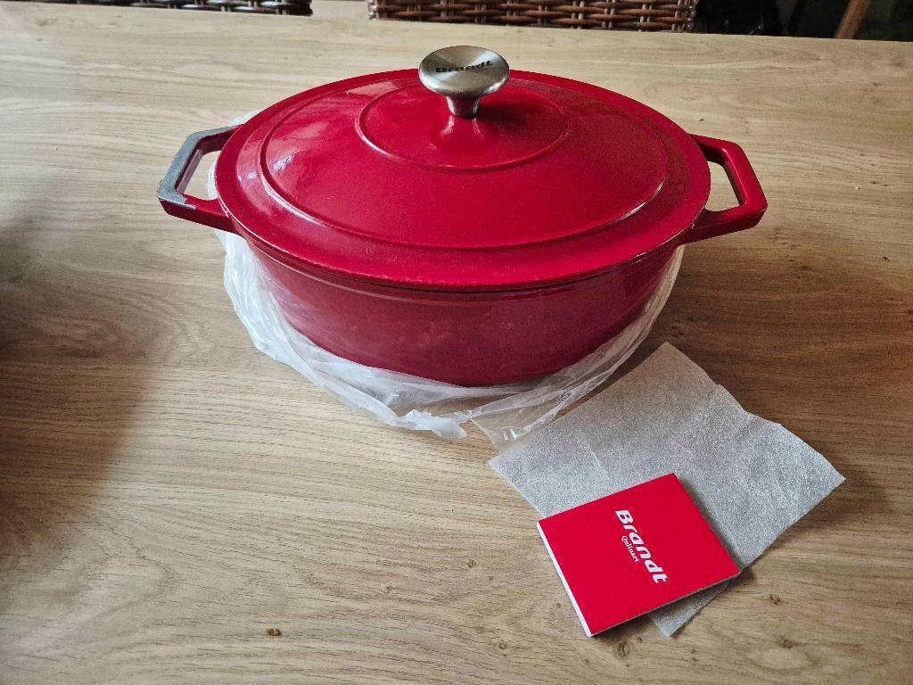 Brandt New gietijzeren ovenschotel/braadpan, Ophalen, Nieuw, Gietijzer, Kookpan of Snelkookpan