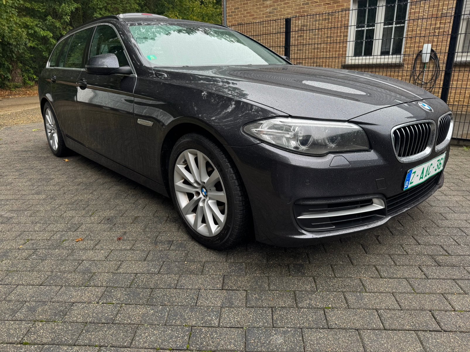 Bmw520 D touring automaat, Autos, Cuir, Argent ou Gris, Entreprise, Automatique