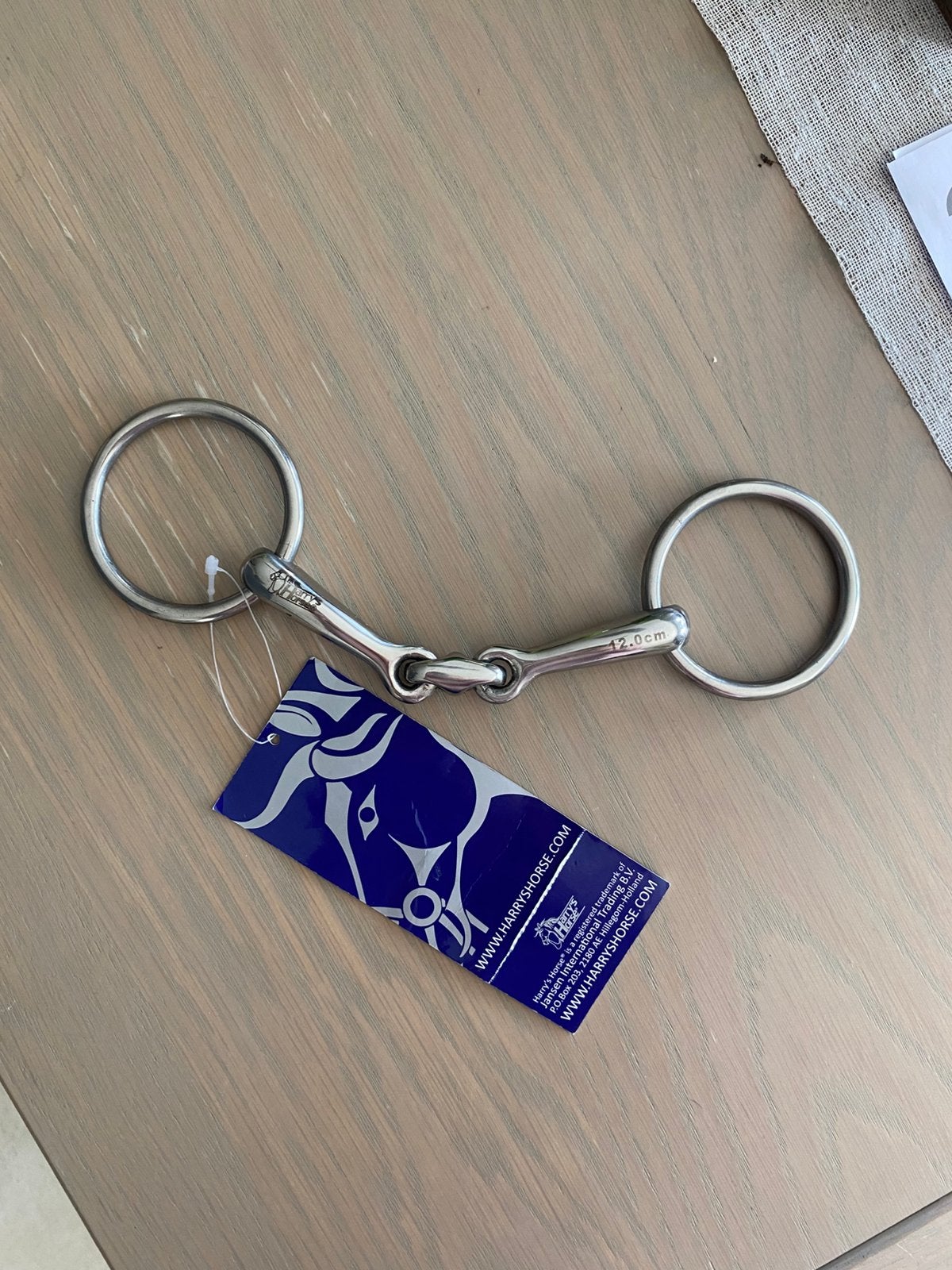 Paardenbit te koop- 12cm, 120mm - zo goed als nieuw, Animaux & Accessoires, Chevaux & Poneys | Couvertures & Couvre-reins, Neuf