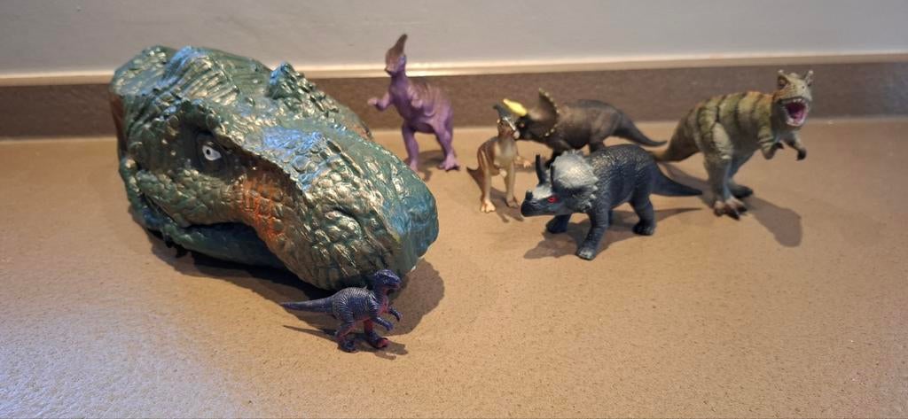 Dinosaurussen, handpop en 6 andere alles € 15, Ophalen of Verzenden