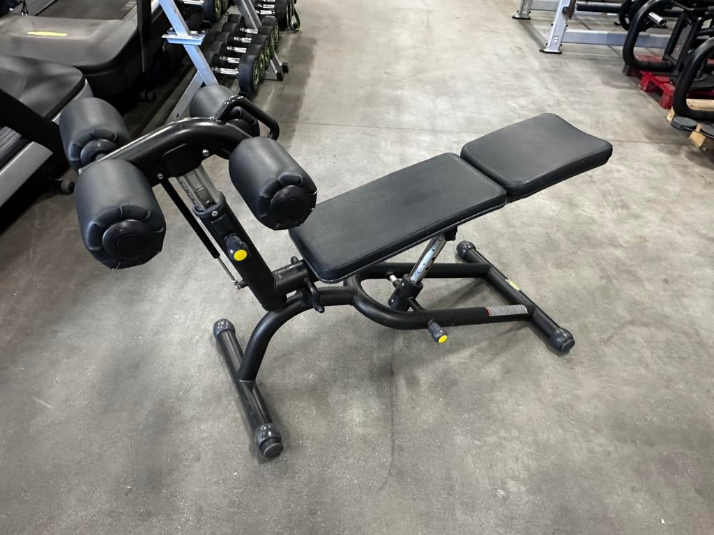 Technogym Ab Crunch Bench, Buikspier Bankje, Sport en Fitness, Ophalen, Gebruikt, Buik, Fitnessbank