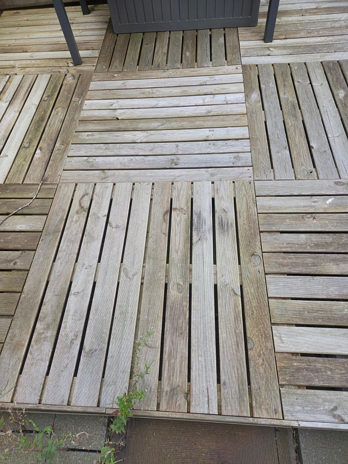 9 houten terrastegels 100x100, Tuin en Terras, Ophalen