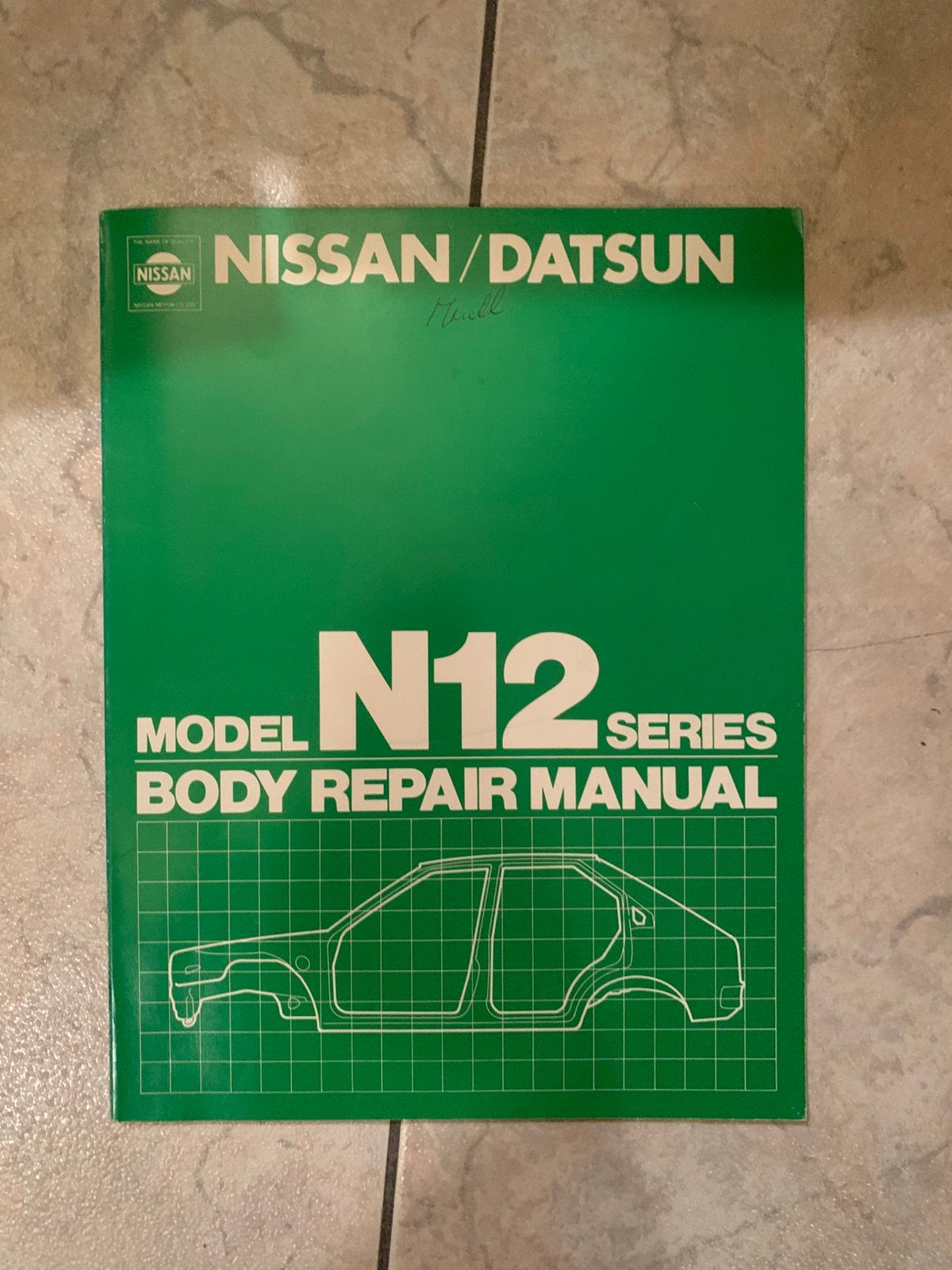 Manuel de carrosserie de la série Nissan/Datsun modèle N12, Enlèvement ou Envoi