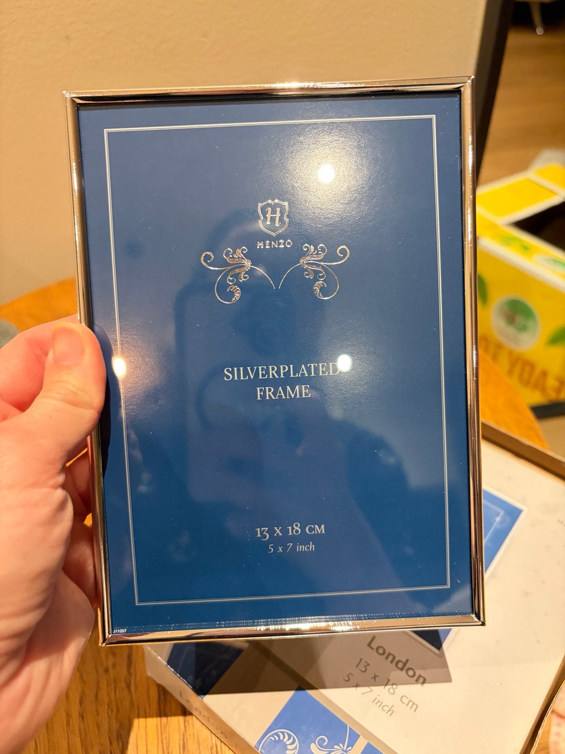 Henzo London Silver-Plated Photo Frame 13  18 cm, Ophalen of Verzenden, Zo goed als nieuw