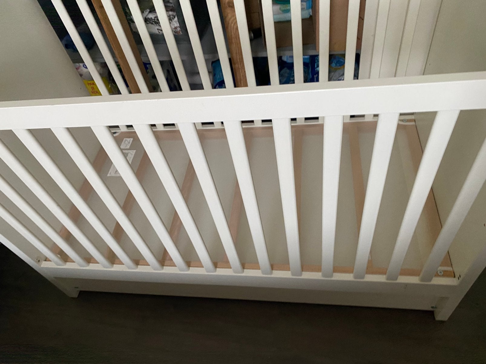 Babybed stuva met matras en beschermer, Ophalen, Gebruikt, Matras