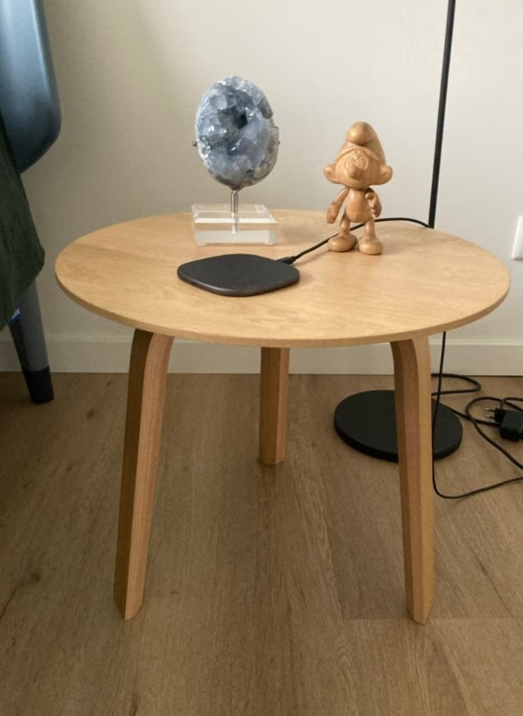 Hay Bella coffee salontafel 45cm ø eikenhout, 50 – 75, Minder dan 50 cm, Minder dan 50 cm, Ophalen of Verzenden