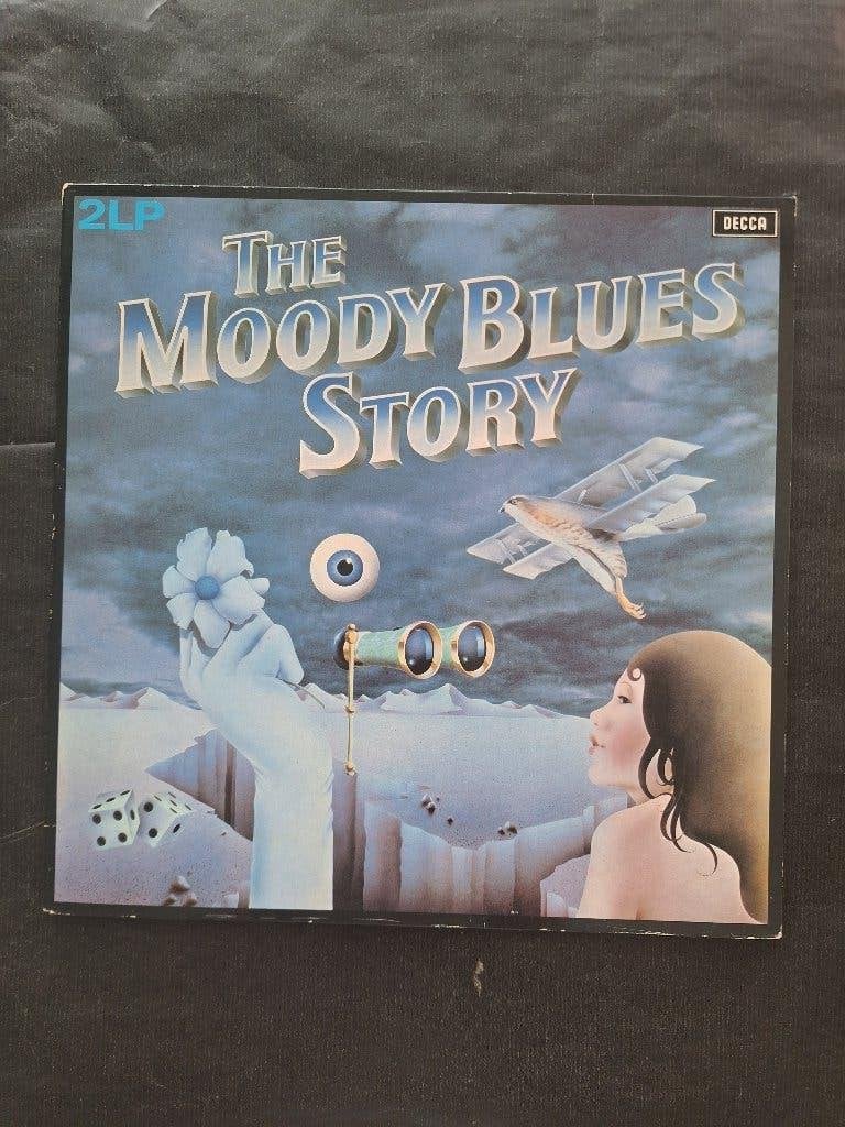 The MOODY BLUES "Moody Blues Story" 2 X LP (1978) IZGS, LP, Gebruikt, Gatefold hoes, Ophalen of Verzenden