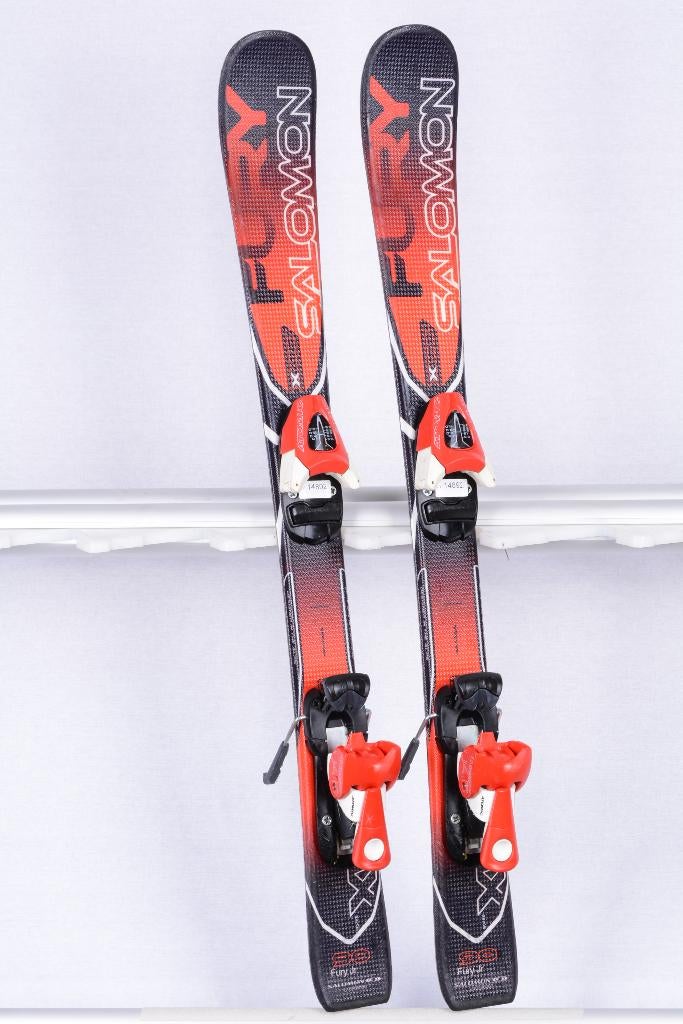 100 kinder ski's SALOMON FURY JR + Salomon TZ 5, Sport en Fitness, Skiën en Langlaufen, Gebruikt, Ski's, Ski, Salomon, Carve, Ophalen of Verzenden