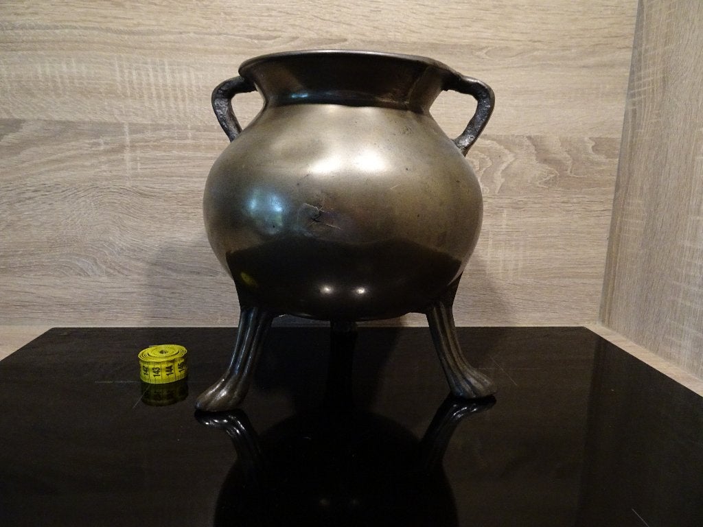 Zeer oude bronzen kookpot middeleeuwen, Antiek en Kunst, Ophalen of Verzenden, Brons