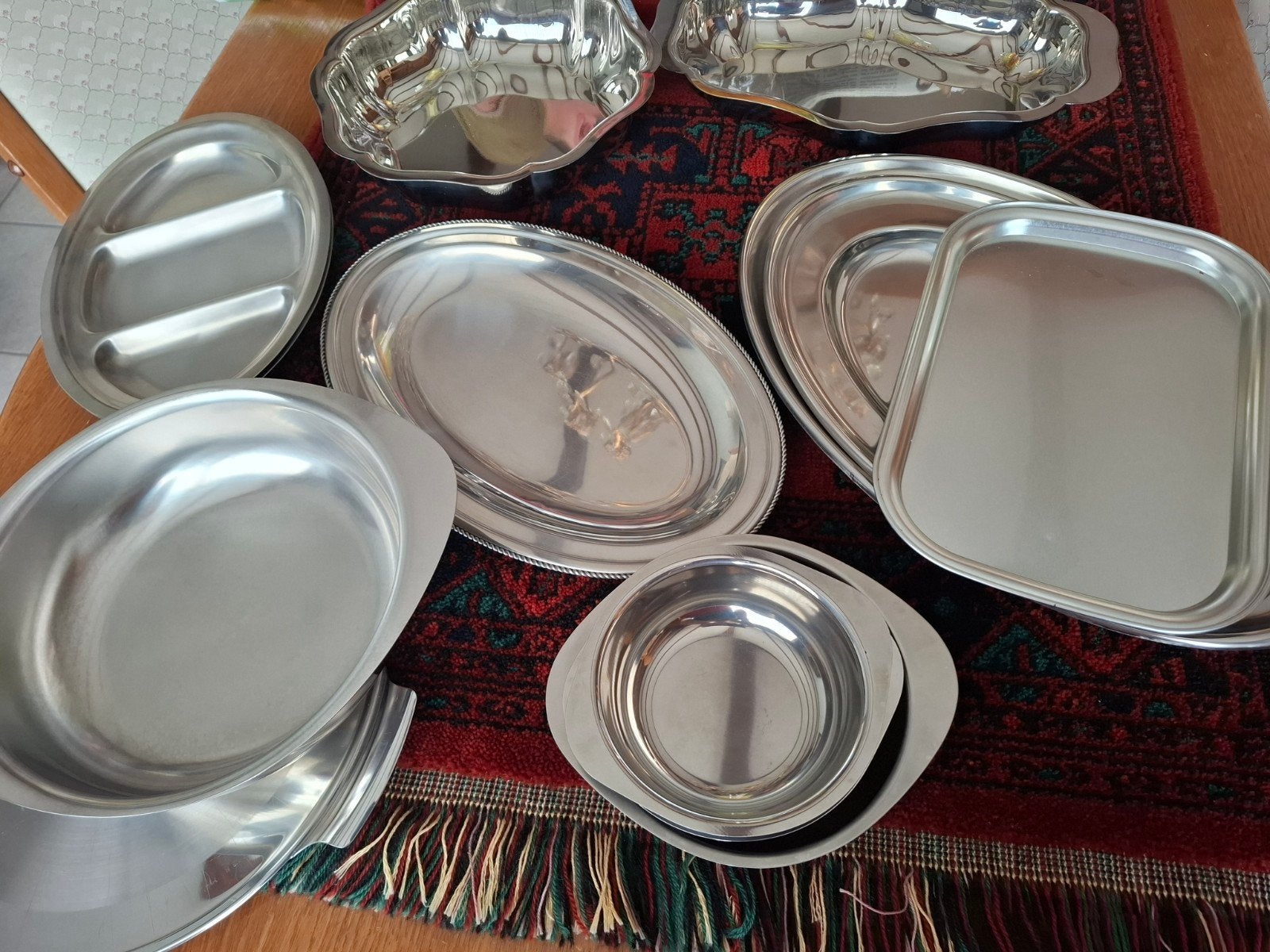 Zilveren kommen en plateau's, Antiek en Kunst, Ophalen of Verzenden, Zilver