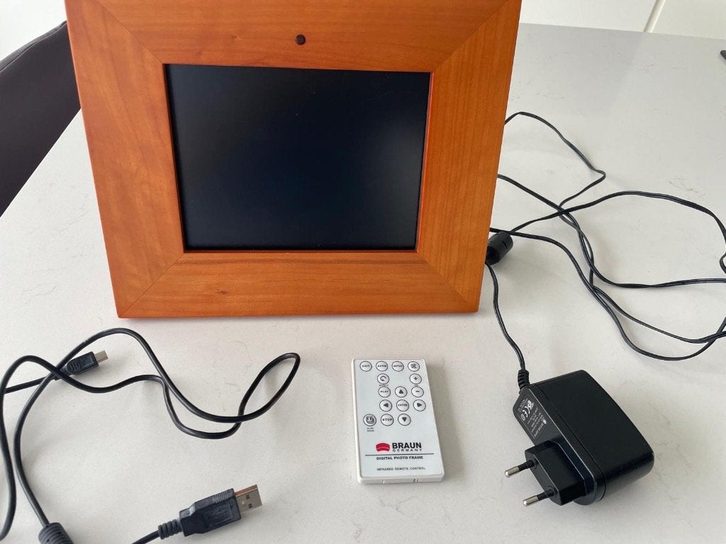 Digitale fotolijst, Audio, Tv en Foto, Diavoorstelling, Braun, Ophalen of Verzenden, Zo goed als nieuw