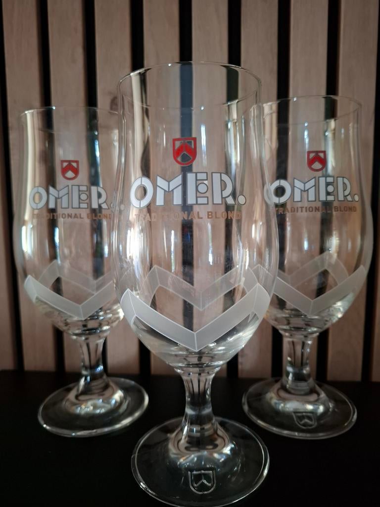 3 omer glazen, Verzamelen, Glas en Drinkglazen, Ophalen of Verzenden