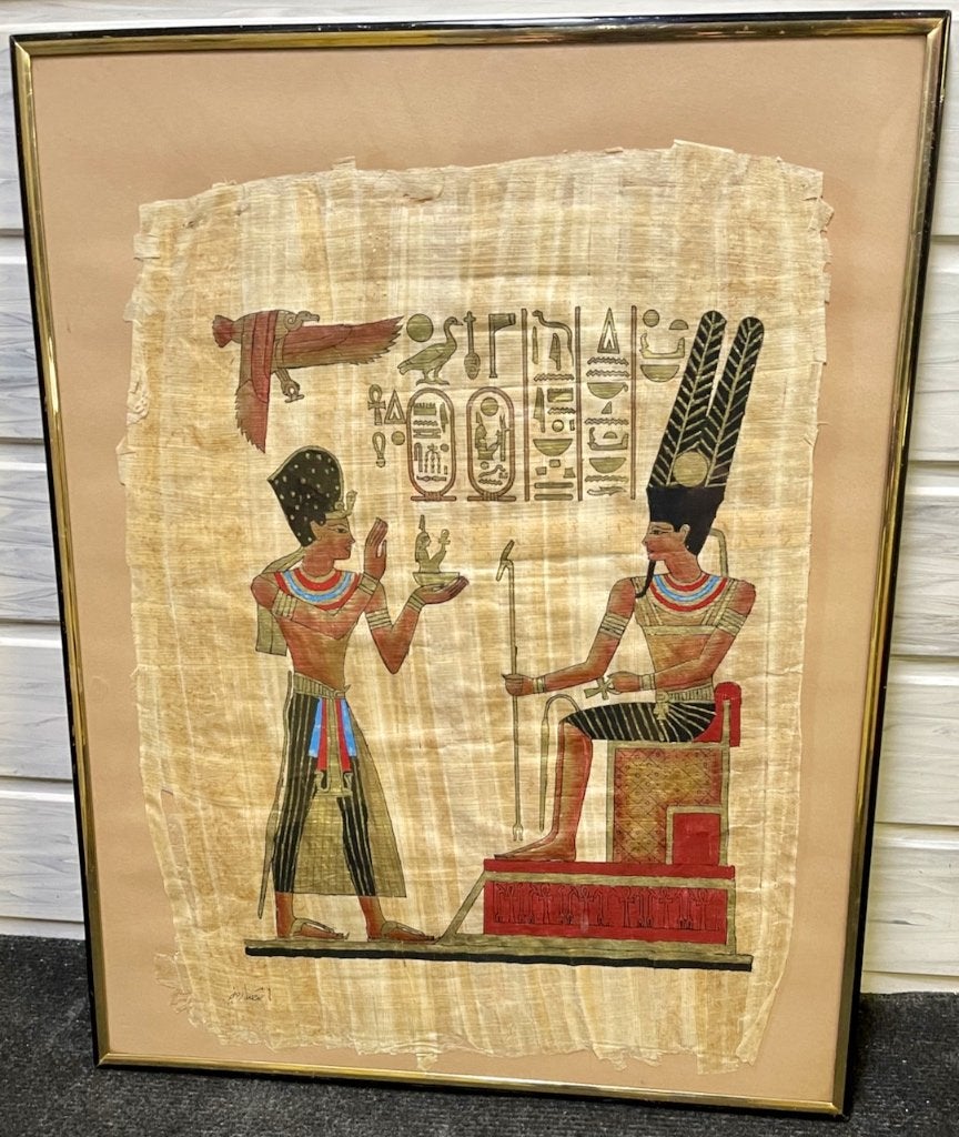 Egyptische prent, Antiek en Kunst, Kunst | Niet-Westerse kunst, Ophalen, Schilderij, Afrika, Op te hangen