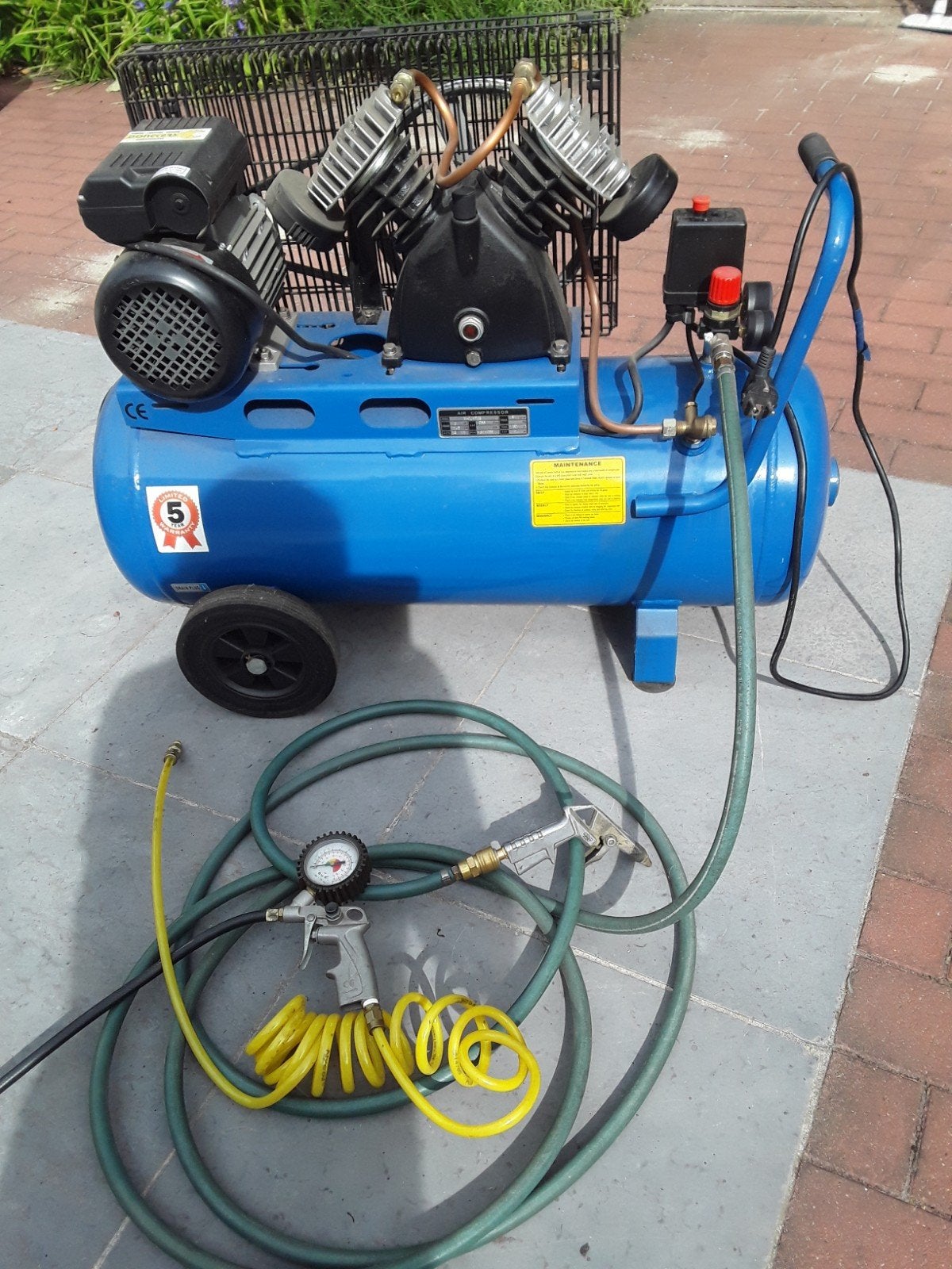 Compressor 60 l., Comme neuf, Enlèvement, 6 à 10 bars, Mobile