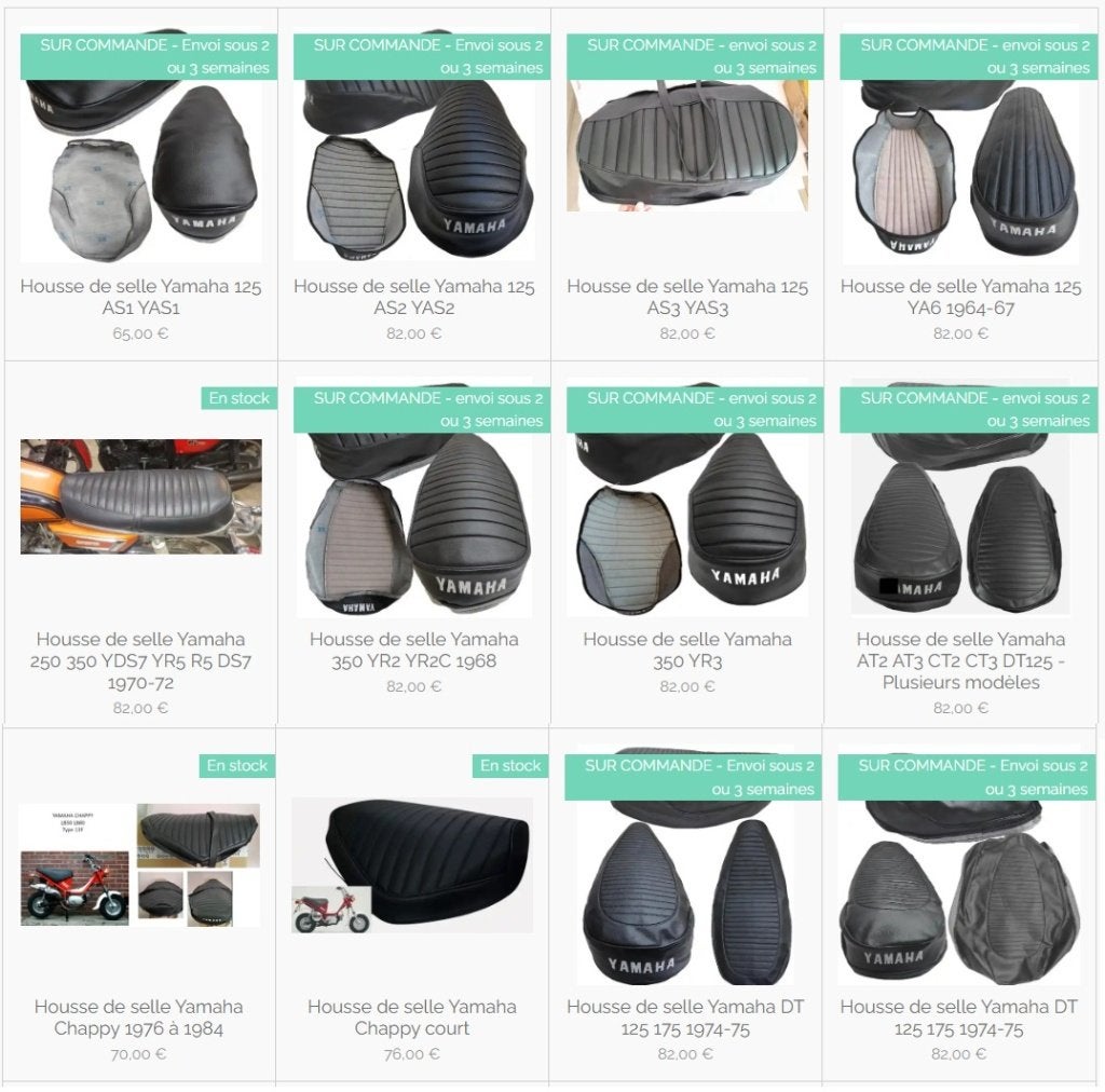 Housse de selle neuve adaptable pour Yamaha, Motos, Envoi, Neuf