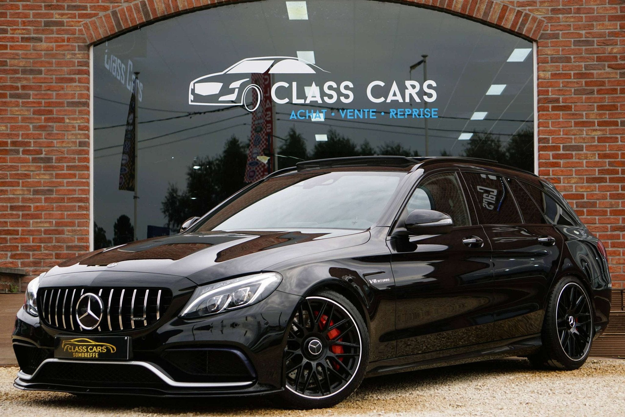Mercedes-Benz C-Klasse 63 AMG V8 4.0 476ch / AUTO 7 RAPPORTS, Automaat, Lederen bekleding, Achterwielaandrijving, Gebruikt