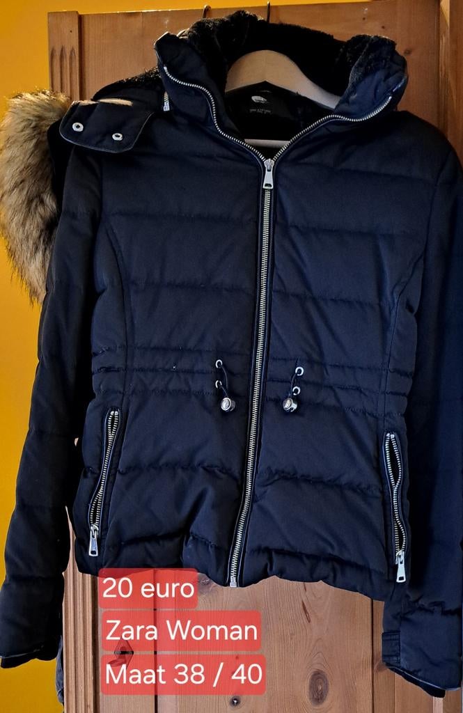 Blauwe winterjas, Kleding | Dames, Jassen | Winter, Ophalen, Maat 38/40 (M)