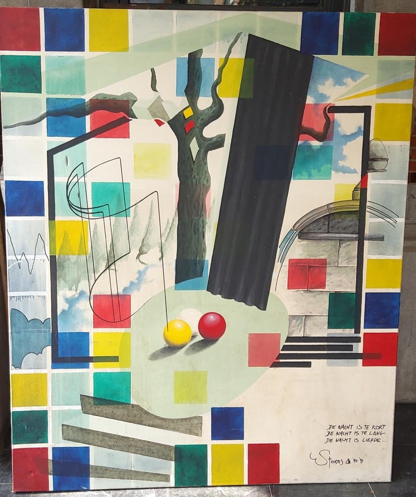 schilderij op doek Eddy stevens, Ophalen