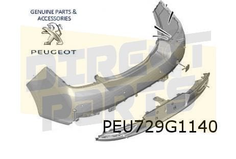Peugeot Sedan 508 (11/14-9/18) achterbumper (Te spuiten) (Bi, -, Verzenden, -, Nieuw