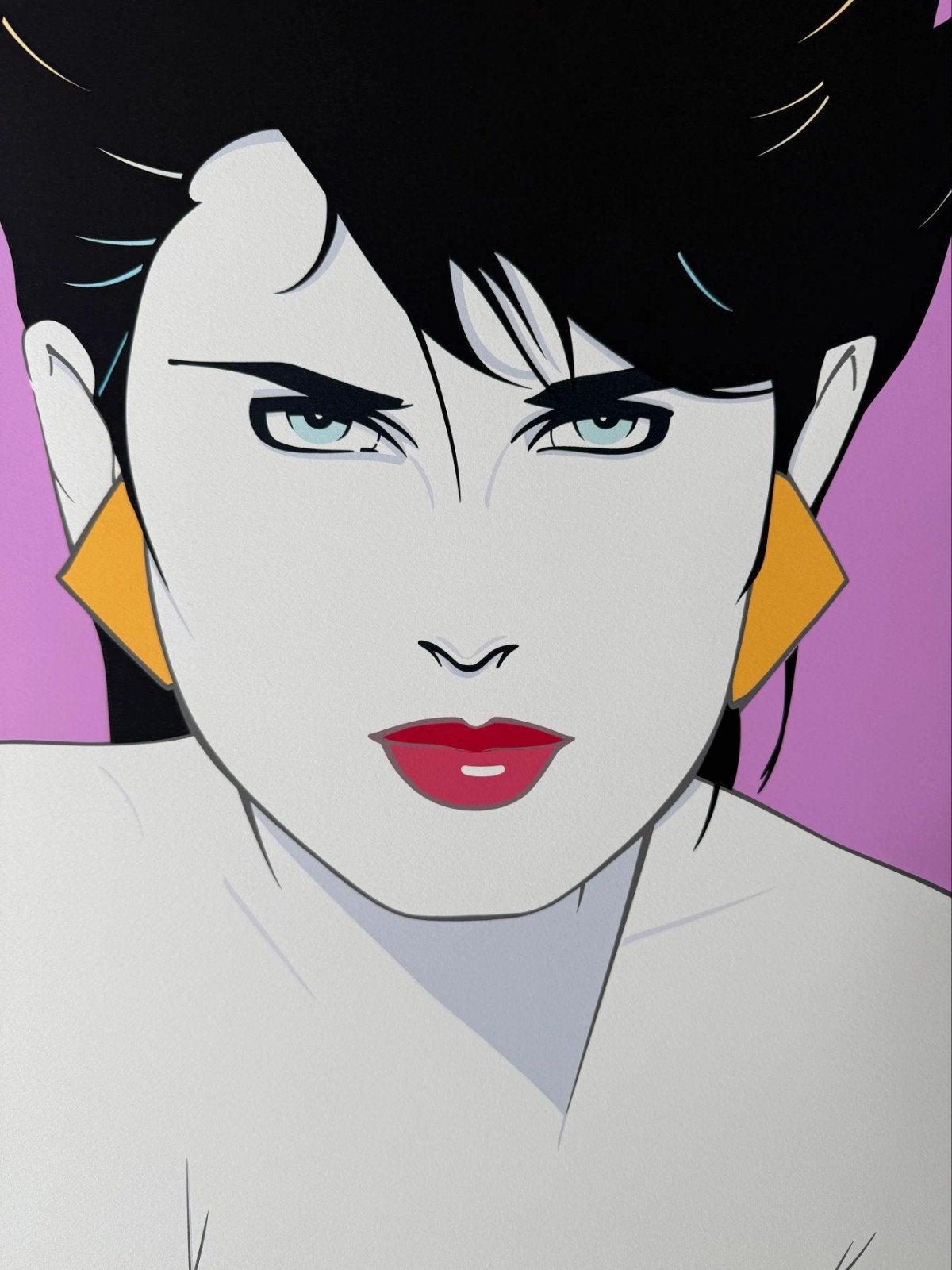 Sérigraphie Patrick Nagel Playboy 1985 pop art taille géante, Enlèvement ou Envoi, Encadré, Sérigraphie