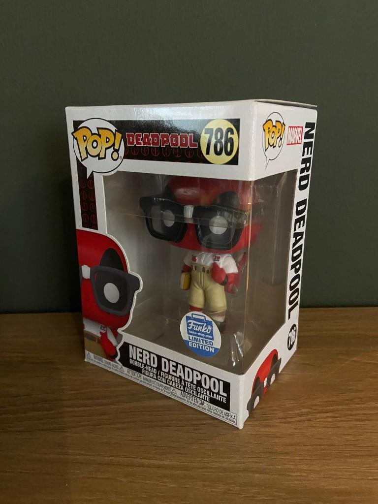 Funko Pop 786 Nerd Deadpool, Ophalen of Verzenden, Zo goed als nieuw