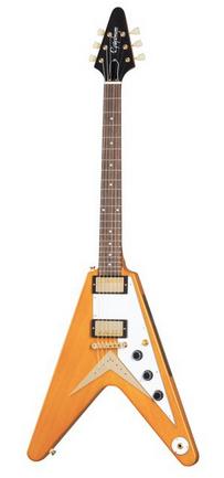 Gezocht: Epiphone 1958 Korina Flying V Aged Natural, Ophalen, Zo goed als nieuw, Solid body, Epiphone