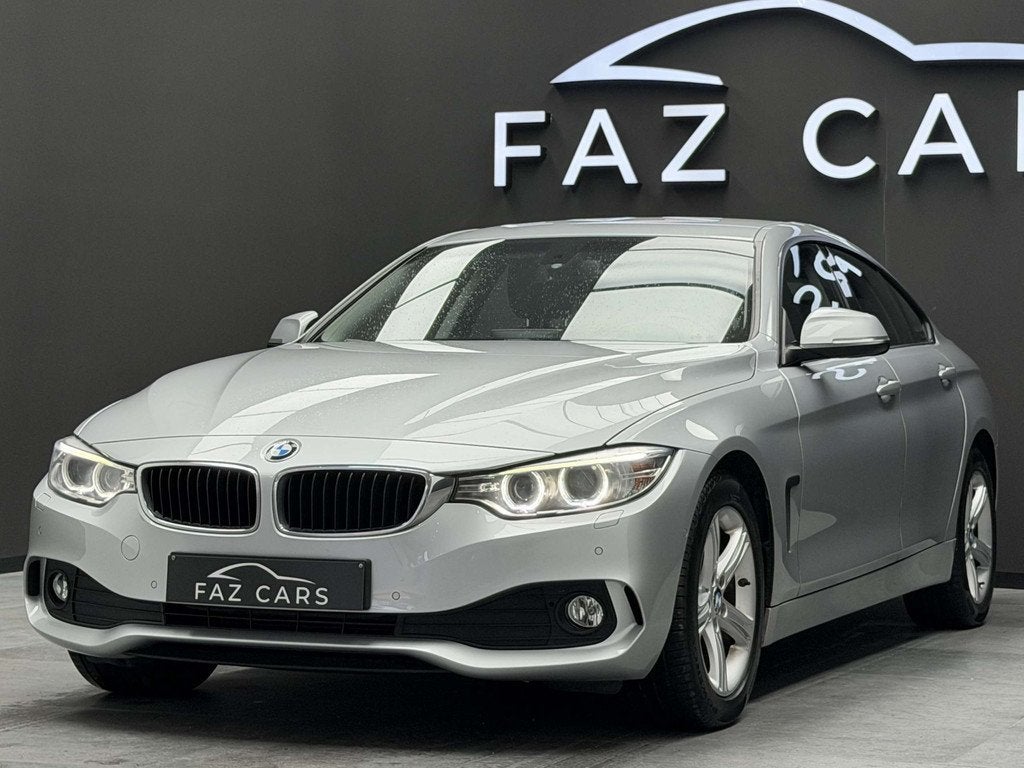 BMW 4 Serie 420 dXA Gran Coupé * CUIR + CAMÉRA + GPS + GAR, Autos, Cuir, Argent ou Gris, Achat, Entreprise
