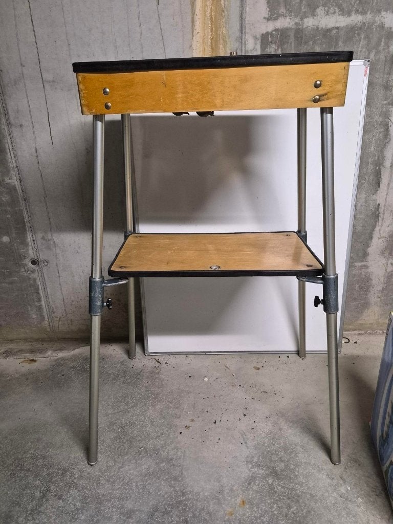 Vintage opvouwbare diatafel / projectortafel in koffermodel, Ophalen, Gebruikt