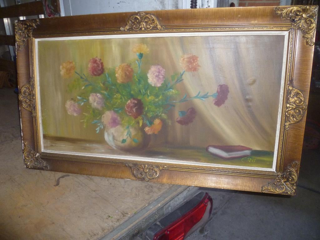 GROOTE SCHILDERIJ OP DOEK, Ophalen