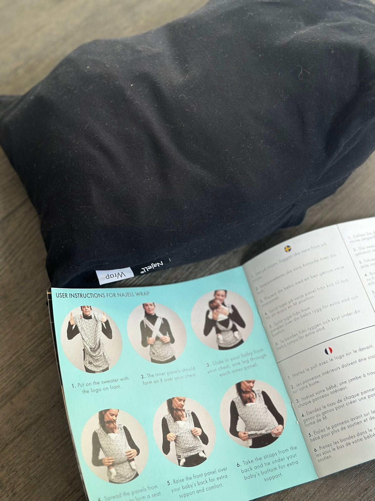 Draagdoek/Wrap -zwart, Ophalen, Zo goed als nieuw, Draagdoek