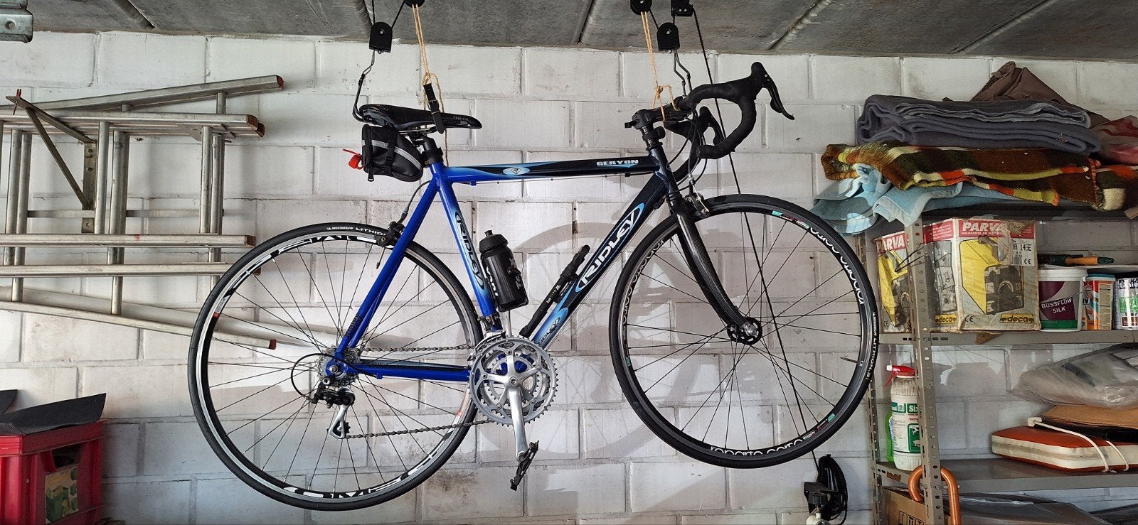koersfiets Ridley Geyron, Ophalen