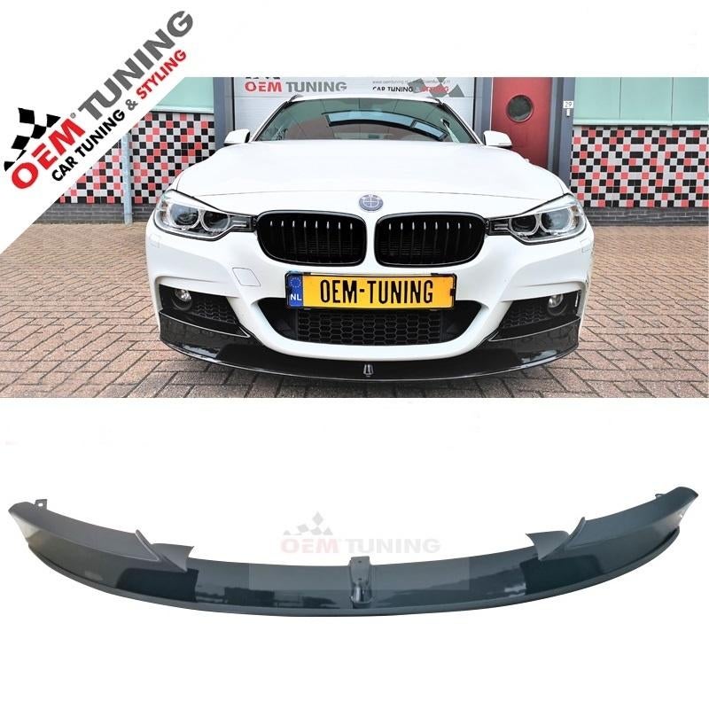 M‑Performance Style Frontlip F30/F31 12‑19 Hoogglans Zwart, Voor, Nieuw, Ophalen of Verzenden, Bumper