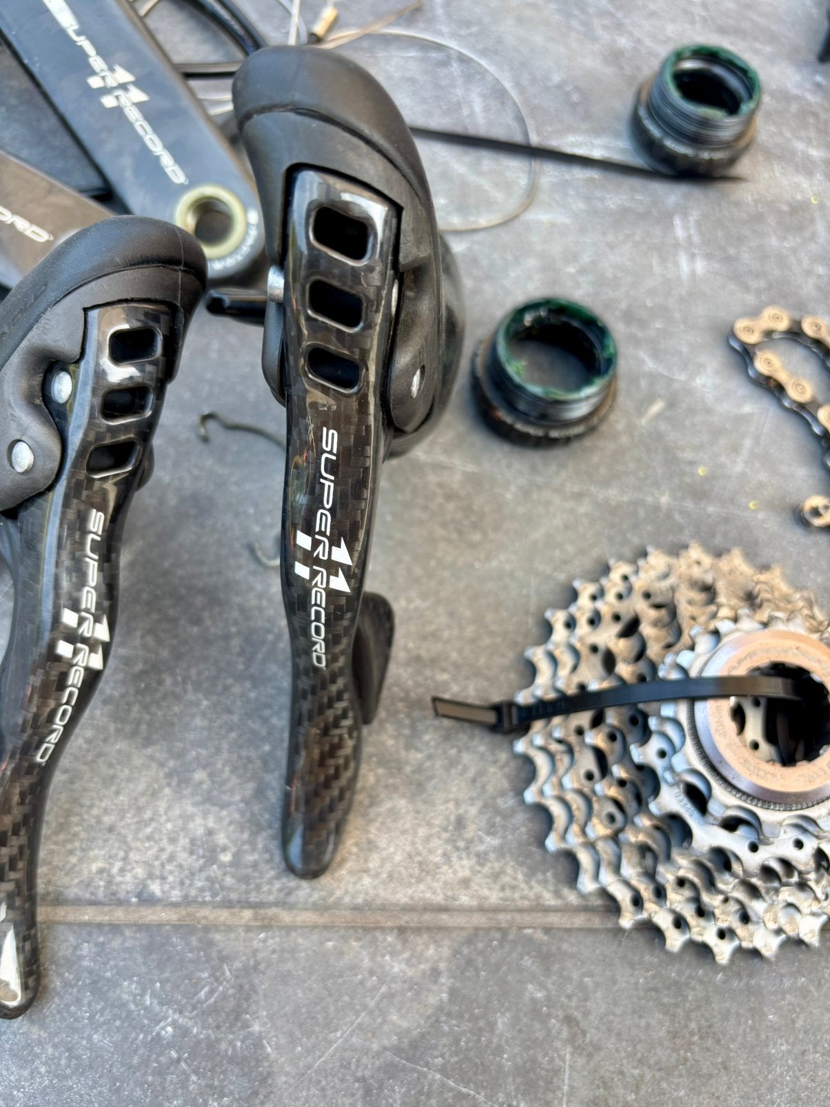 Campagnolo super record groep 11speed, Fietsen en Brommers, Fietsonderdelen, Ophalen