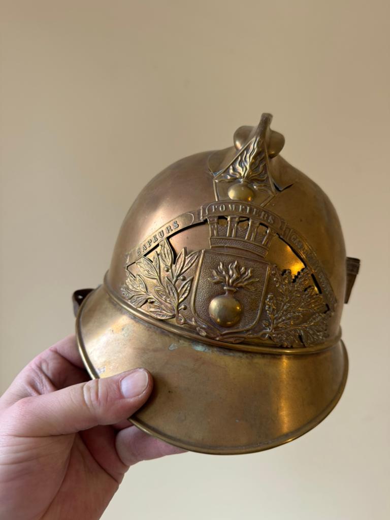 WW1 casque de pompier Français complet, Collections, Enlèvement ou Envoi