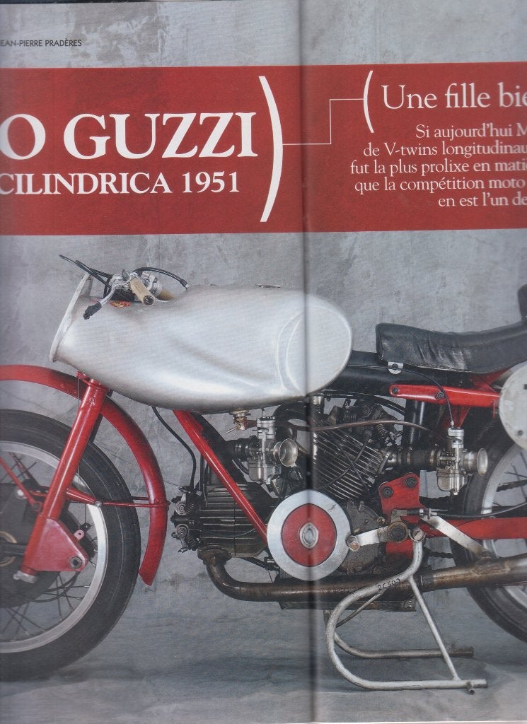 1951 Moto Guzzi 500 Bicilindrica Grand Prix compétition, Verzenden, Gelezen