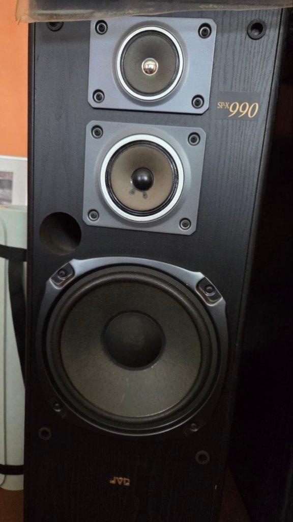 2 JVC SP-X 990 speakers 200w, Audio, Tv en Foto, Luidsprekerboxen, Zo goed als nieuw, 120 watt of meer, JVC, Ophalen