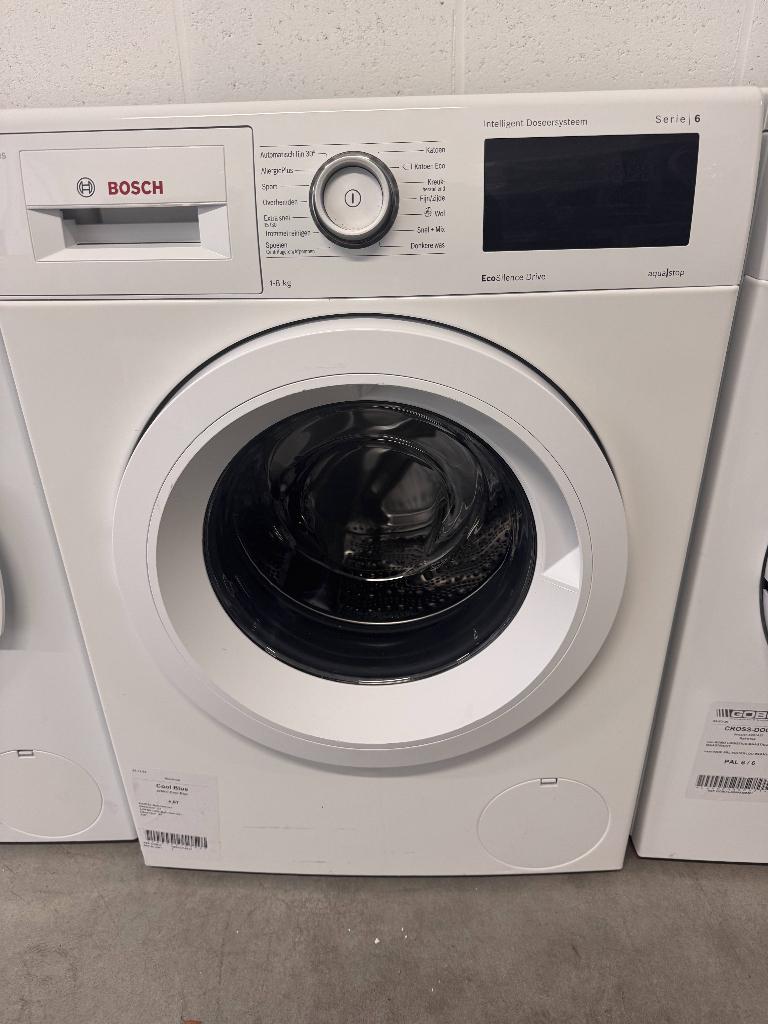 Bosch Series 6 wasmachine, Ophalen, 1200 tot 1600 toeren, Minder dan 85 cm, 8 tot 10 kg