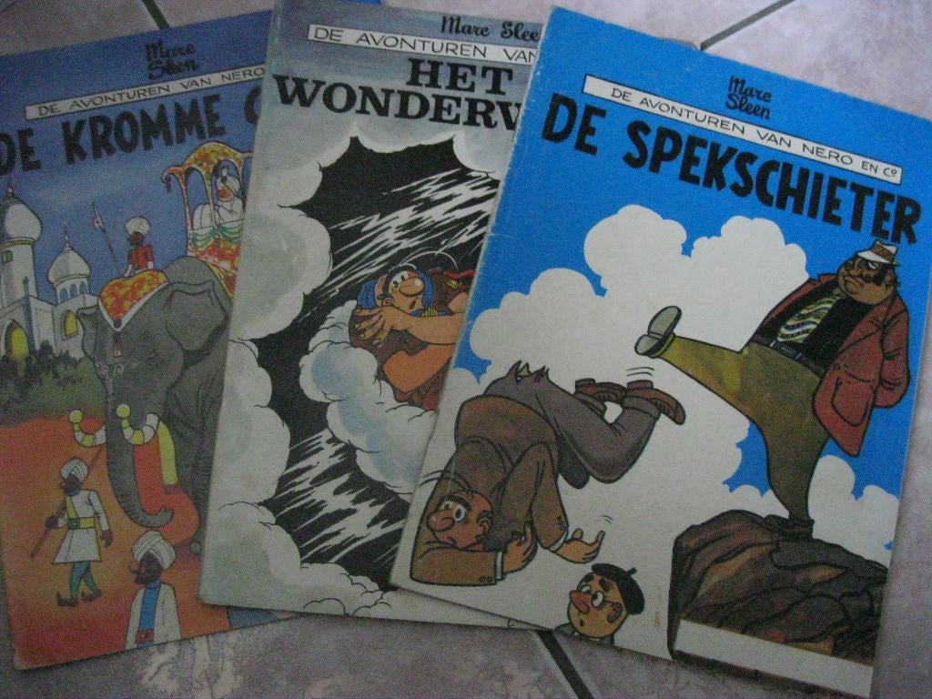 3 strips De avonturen van Nero en Co, Boeken, Meerdere stripboeken, Ophalen of Verzenden, Gelezen, Marc Sleen