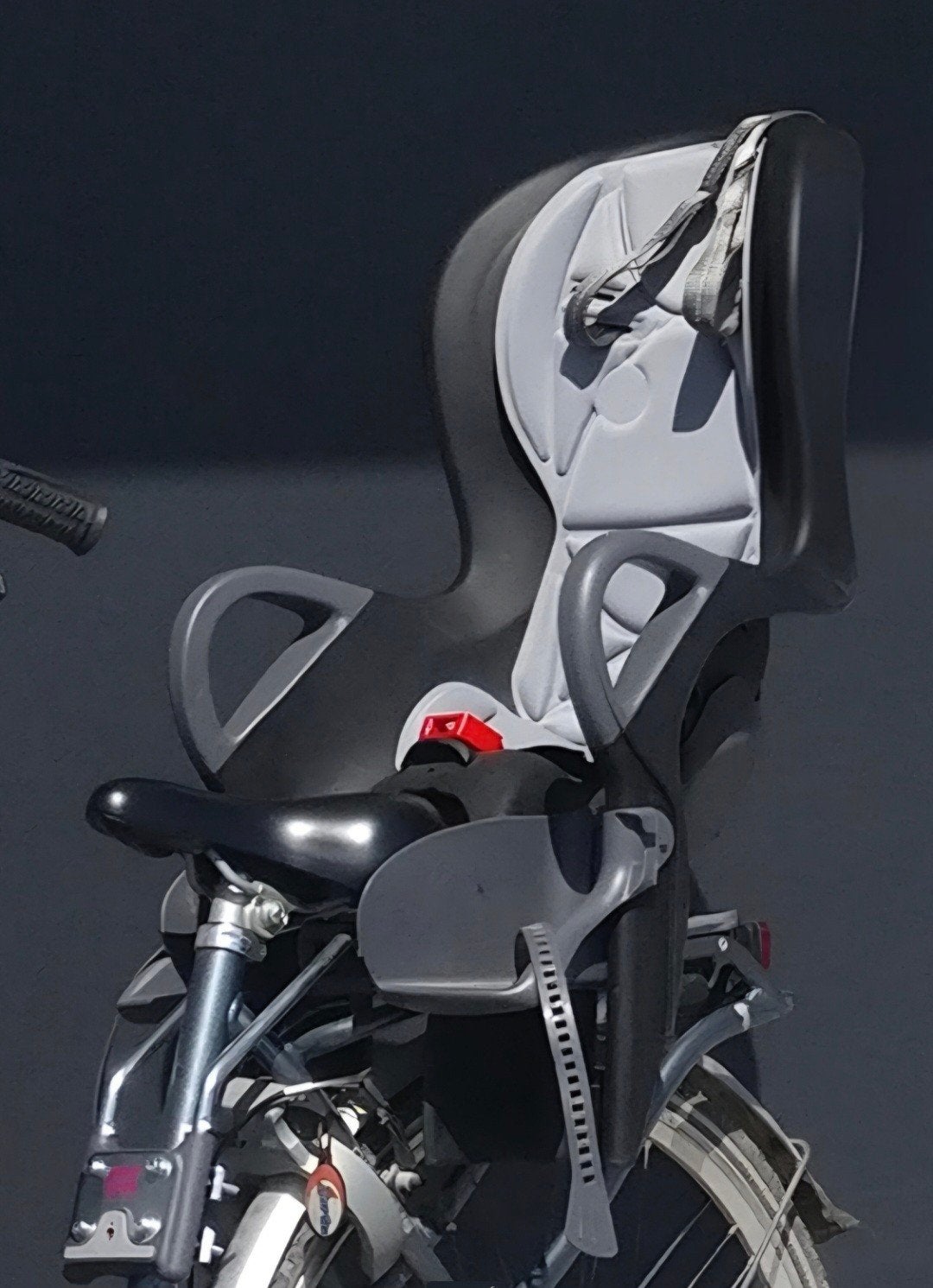 OK Baby Fietsstoel 10+ zwart/grijs, Fietsen en Brommers, Fietsaccessoires | Fietsstoeltjes, Ophalen