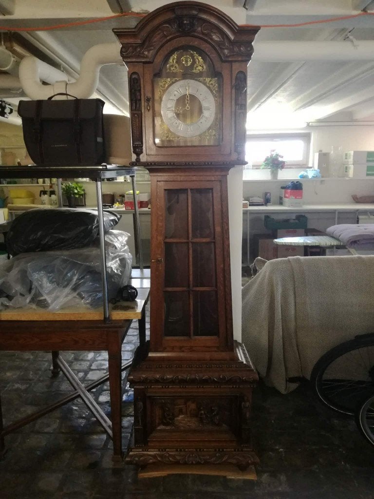antieke klok, Z X tafel hout en eettafel vintage BIEDEN aub, Enlèvement, Neuf