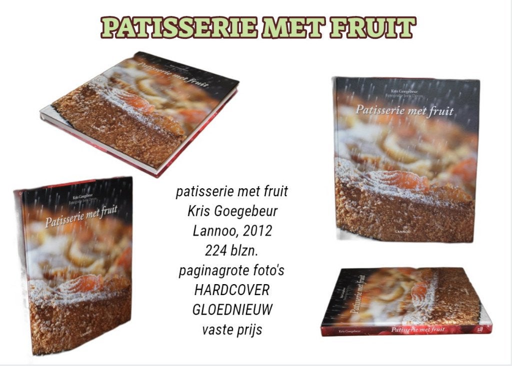 Nieuw !! PATISSERIE MET FRUIT, Boeken, Ophalen of Verzenden, Nieuw, Taart, Gebak en Desserts