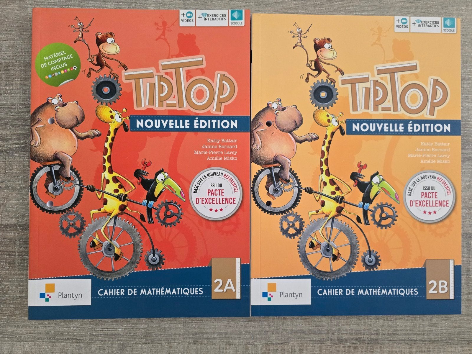 livres manuels scolaires Mathématiques Tip-Top 2A et 2B neuf, Livres, Enlèvement ou Envoi
