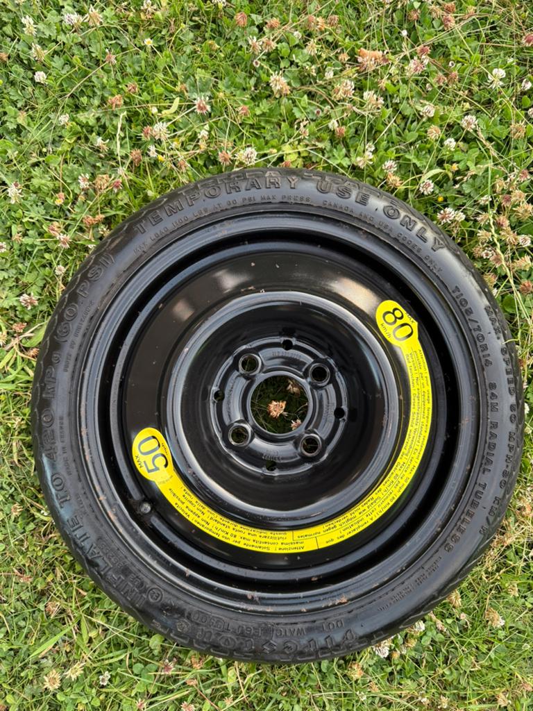 Roue de secours origine Seat ou remorque, 4x100, T105 70 R14, Enlèvement, Comme neuf