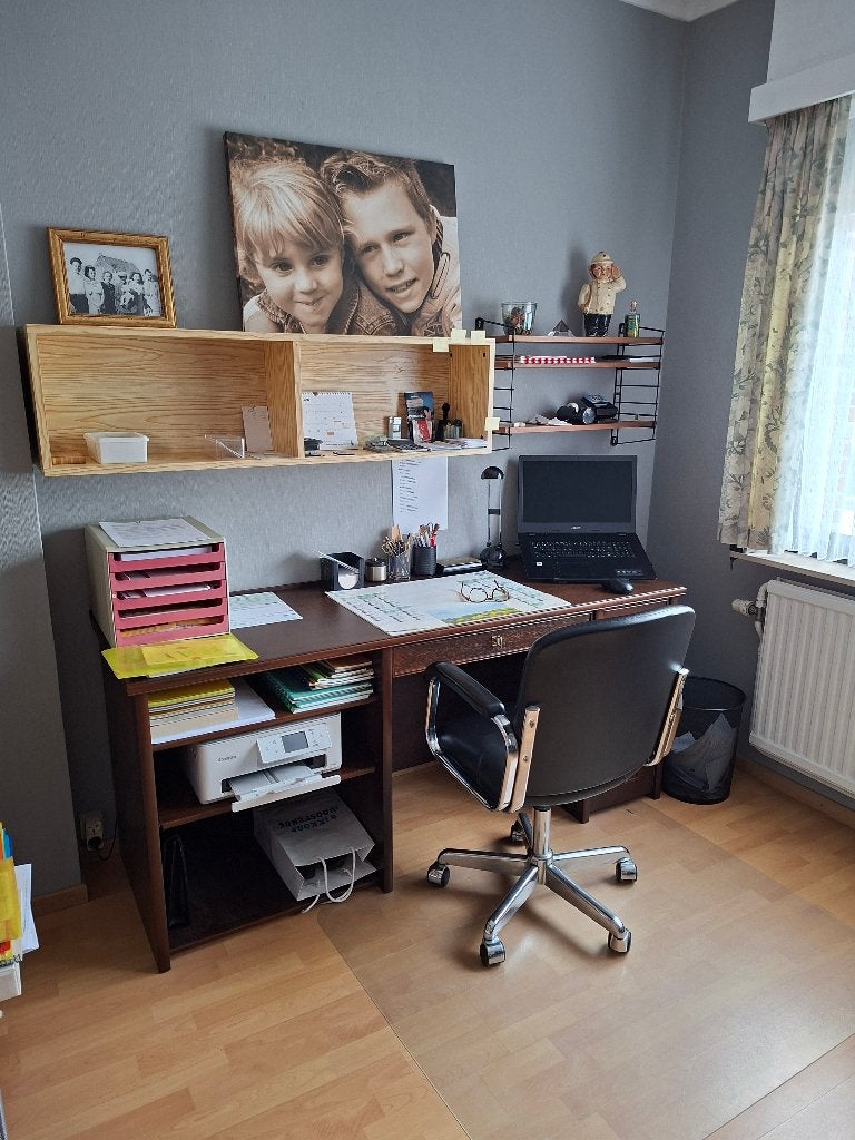 Bureel, Huis en Inrichting, Bureaus, Ophalen, Overige typen, Spaanplaat of MDF, Bruin