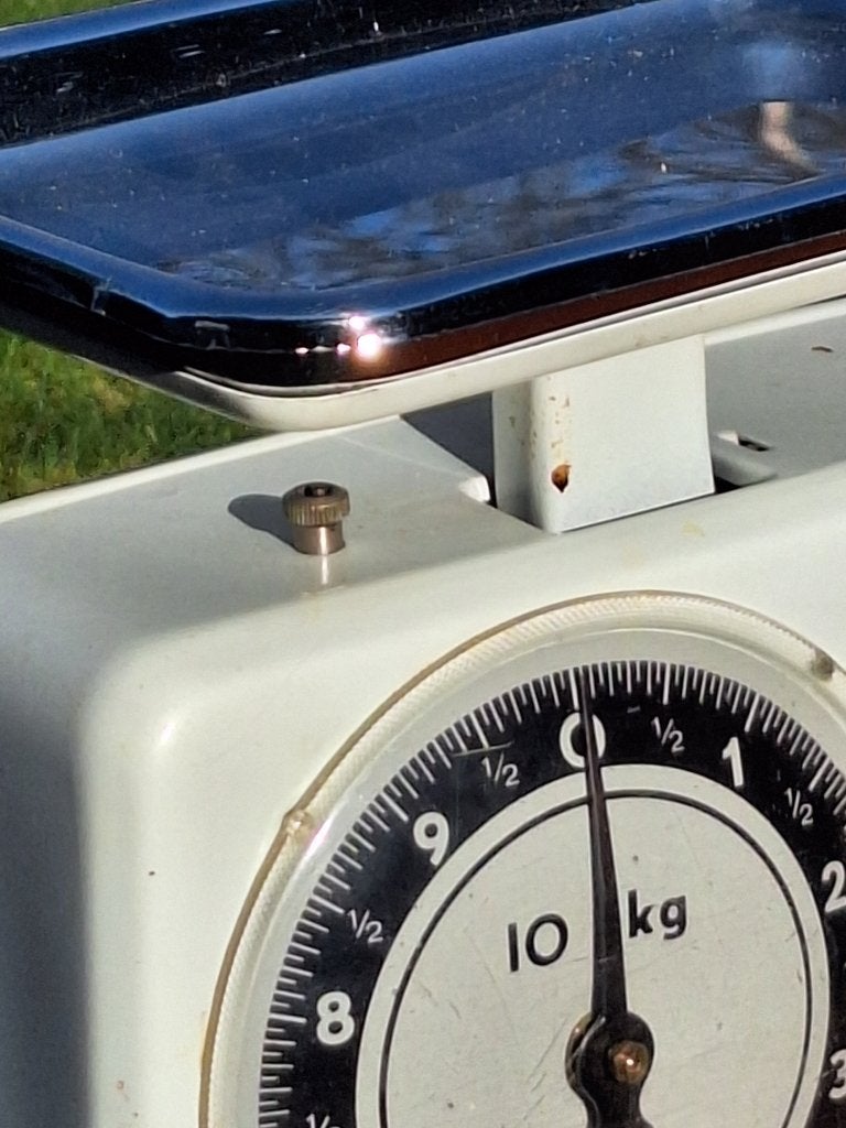 Stube vintage huishoudweegschaal, Elektronische apparatuur, Weegschalen, Ophalen, Gebruikt, Keukenweegschaal, Analoog