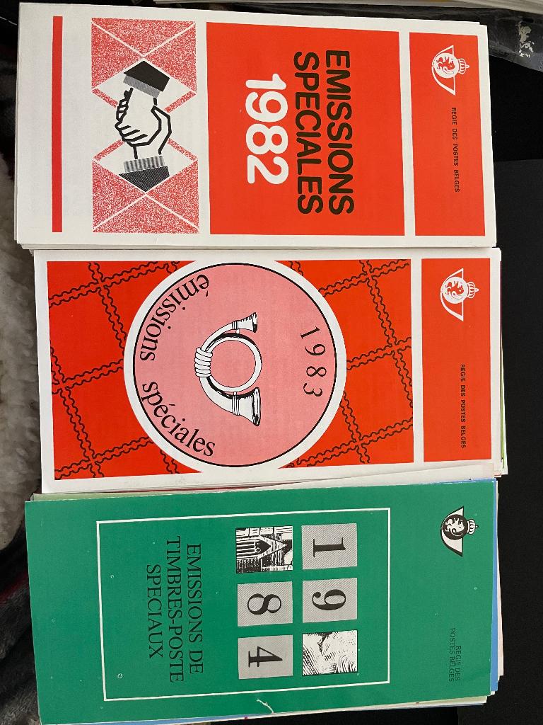 Dépliants Philatéliques Belgique 1980 - 1986, Timbres & Monnaies, Enlèvement ou Envoi, Non oblitéré, Neuf
